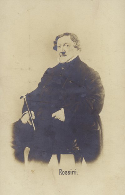 Portrait of Gioachino Rossini by Italian Photographer